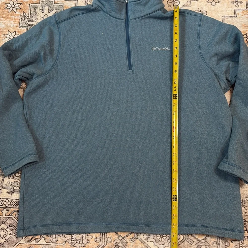 COLUMBIA XL Great Hart Mountain Half Zip pullover jacket/sweater, Heather blue